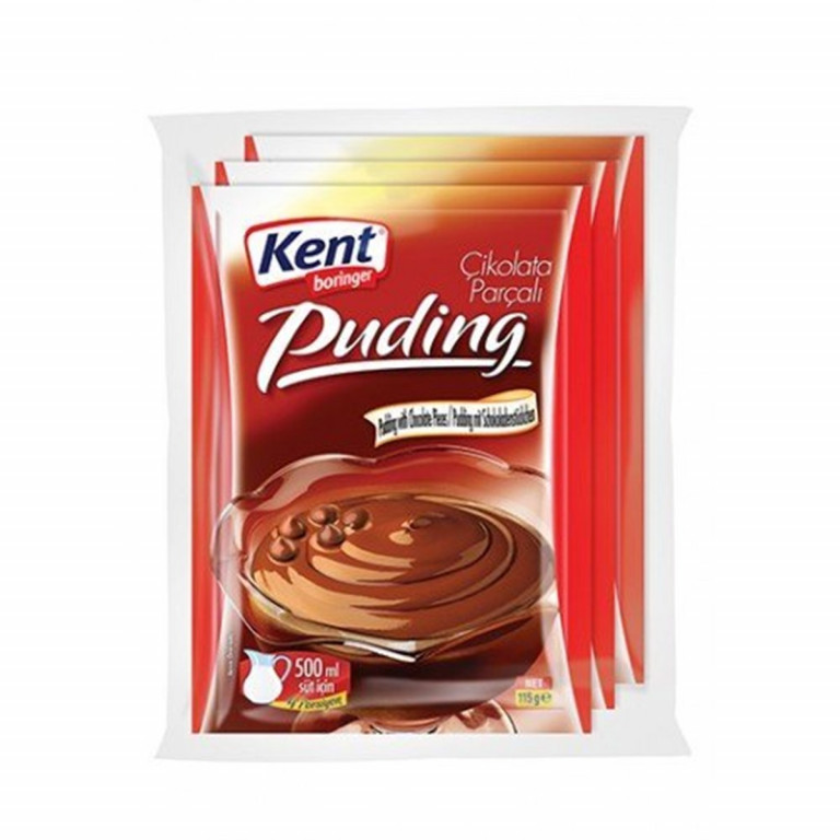 Kent Puding Çikolata Parçacıklı 115gr Sarper Market