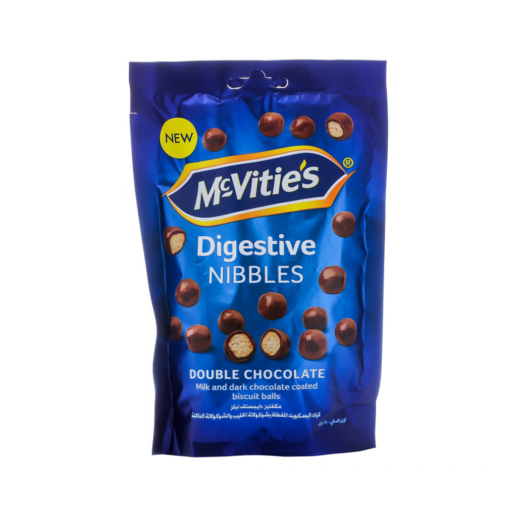 MC VİTİES DOUBLE CHOCOLATE DİGESTİVE NİBBLES 120GM Sarper Market