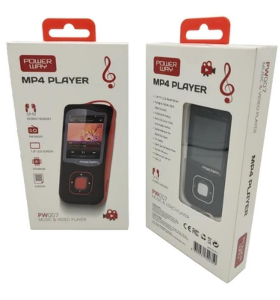 PW-007 POWERWAY SİYAH MP4 PLAYER 4GB – Sarper Market